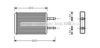 AVA QUALITY COOLING FD6355 Heat Exchanger, interior heating